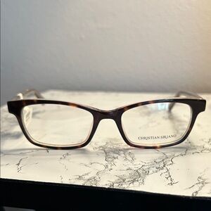 Christian Siriano Estella Brown Tortoise Shell Glasses For Women